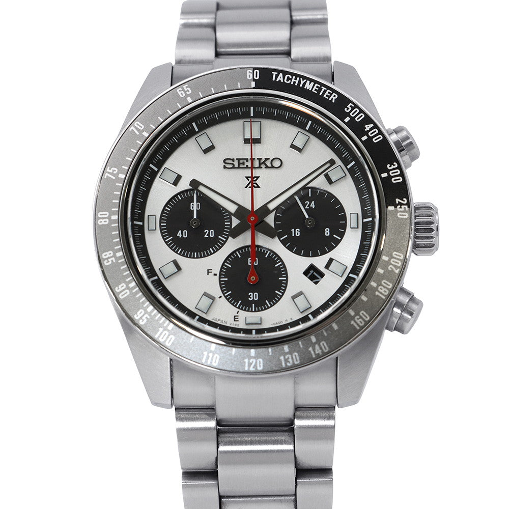 SEIKO Prospex Speed Timer Solar Powered W41.4mm Stainless Steel Silver/Black DialSBDL095