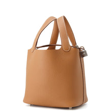 将图像加载到图库查看器中，HERMES Picotin Lock Gold Taurillon Clemence Size PM
