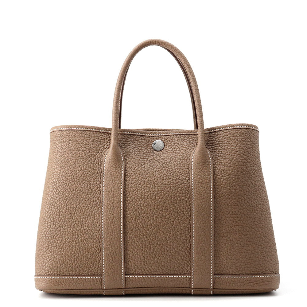 HERMES Garden Party Etoupe Negonda Leather Size TPM