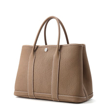 将图像加载到图库查看器中，HERMES Garden Party Etoupe Negonda Leather Size TPM
