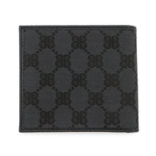 将图像加载到图库查看器中，BALENCIAGA GUCCI x BALENCIAGA The Hacker Project Bifold Wallet Black680430 PVC/Leather
