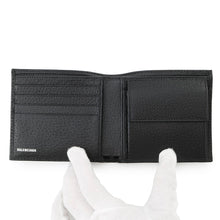 将图像加载到图库查看器中，BALENCIAGA GUCCI x BALENCIAGA The Hacker Project Bifold Wallet Black680430 PVC/Leather
