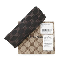 将图像加载到图库查看器中，BALENCIAGA GUCCI x BALENCIAGA The Hacker Project Bifold Wallet Black680430 PVC/Leather
