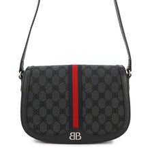 将图像加载到图库查看器中，BALENCIAGA GUCCI × BALENCIAGA The Hacker Project Ophidia Shoulder Bag Black680121 Canvas Leather
