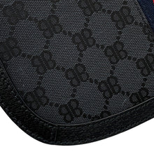 将图像加载到图库查看器中，BALENCIAGA GUCCI × BALENCIAGA The Hacker Project Ophidia Shoulder Bag Black680121 Canvas Leather
