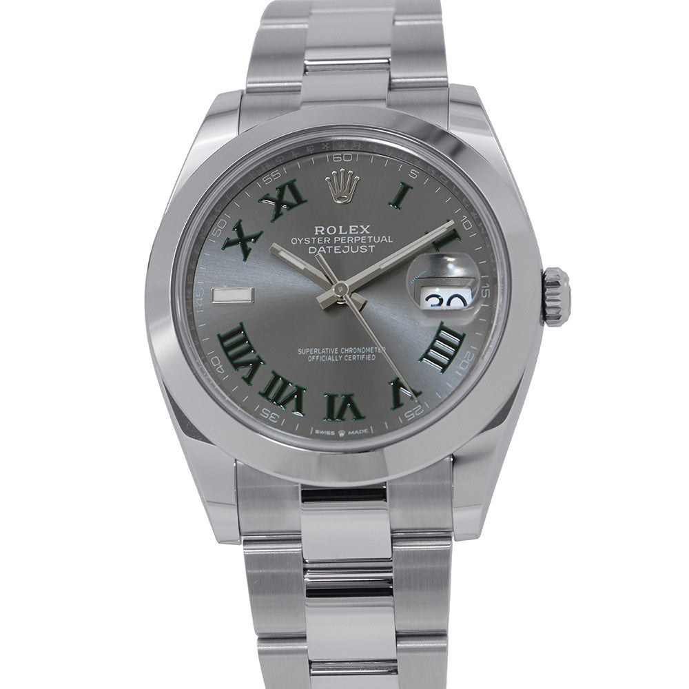 ROLEX Datejust W41mm Stainless Steel Slate Dial126300