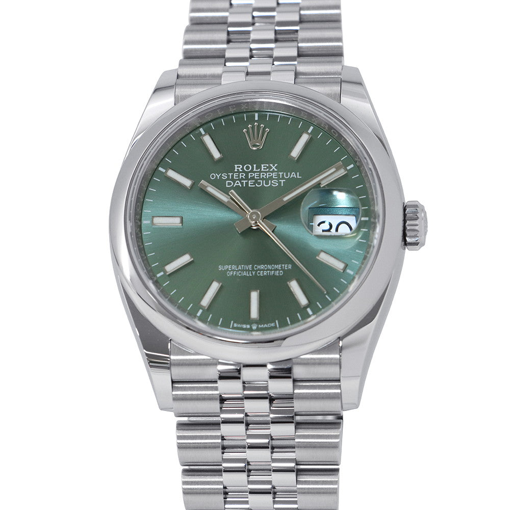 ROLEX Datejust W36mm Stainless Steel Mint Green Dial126200