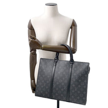 Load image into Gallery viewer, LOUIS VUITTON Sac Plat / Horizontal Zip NoirM45265 Monogram Eclipse
