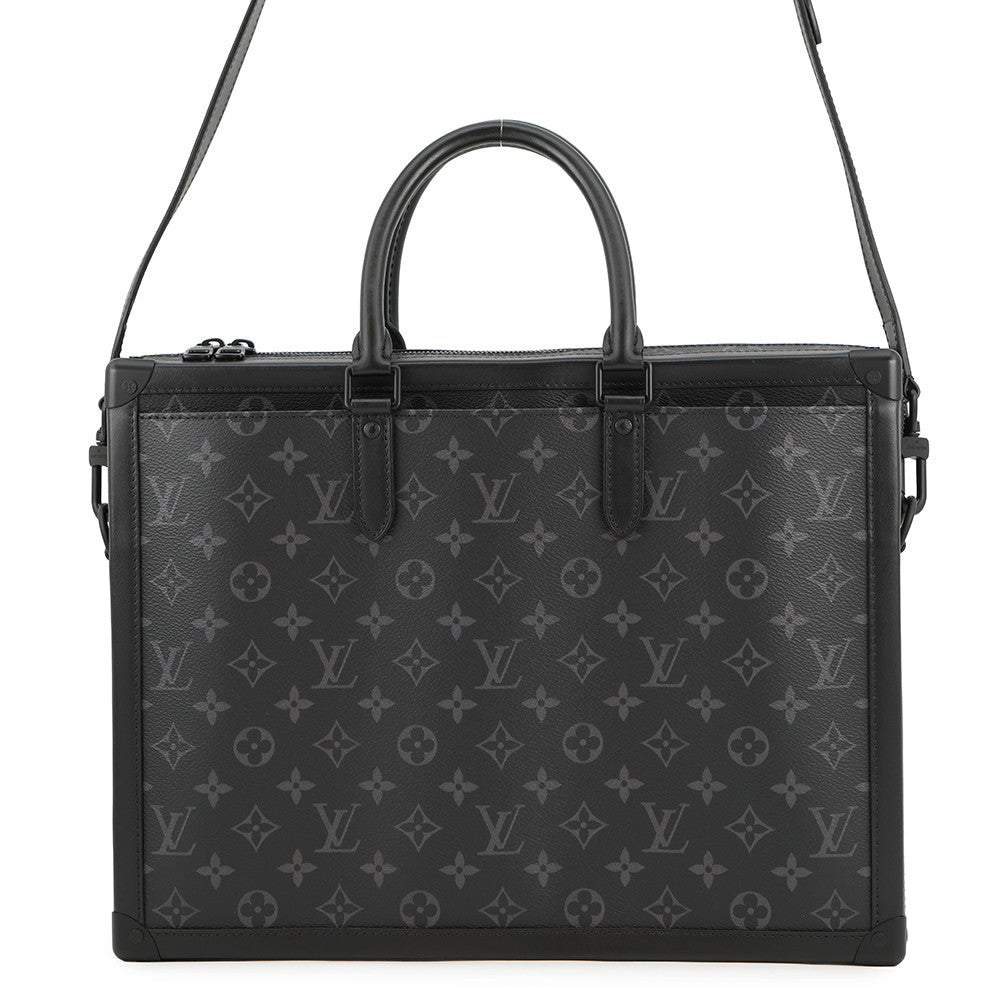 LOUIS VUITTON Soft Trunk・Briefcase NoirM44952 Monogram Eclipse