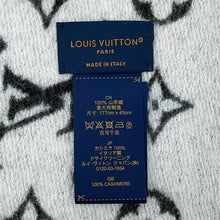 将图像加载到图库查看器中，LOUIS VUITTON Echarpe Game On Scarf NoirMP2907 Cashmere100%
