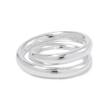 将图像加载到图库查看器中，HERMES Caba Cityslide clutchertige Ring Size 54/#14 Silver SV925
