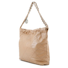 Load image into Gallery viewer, CHANEL CHANEL 22 Handbag Dark BeigeAS3260 Shiny Calf Leather Size Small
