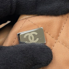 Load image into Gallery viewer, CHANEL CHANEL 22 Handbag Dark BeigeAS3260 Shiny Calf Leather Size Small
