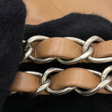 Load image into Gallery viewer, CHANEL CHANEL 22 Handbag Dark BeigeAS3260 Shiny Calf Leather Size Small
