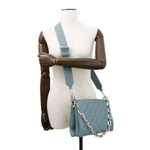 Load image into Gallery viewer, LOUIS VUITTON Coussin Blue Gacier/RedM21197 Monogram Embossed Lamb Leather Size PM
