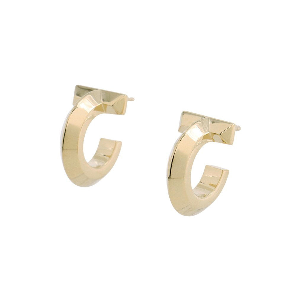 TIFFANY&Co. T One Hoop Earrings Size Extra Small70811219 18K Yellow Gold