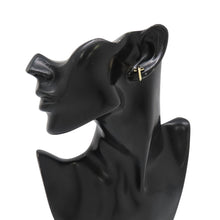 将图像加载到图库查看器中，TIFFANY&amp;Co. T One Hoop Earrings Size Extra Small70811219 18K Yellow Gold
