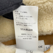 将图像加载到图库查看器中，Dior Reversible Hooded Mouton Jacket Size 34 Camel248C85AL815 Lambskin100% Wool 94% Nylon5% Polyurethane1%
