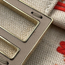 将图像加载到图库查看器中，FENDI Mamma Baguette Embroidery Beige/Coral8BS105 Canvas Leather Size Small
