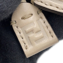 将图像加载到图库查看器中，FENDI Mamma Baguette Embroidery Beige/Coral8BS105 Canvas Leather Size Small
