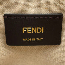 将图像加载到图库查看器中，FENDI Mamma Baguette Embroidery Beige/Coral8BS105 Canvas Leather Size Small
