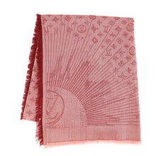 将图像加载到图库查看器中，LOUIS VUITTON Shawl・Monogram BordeauxR98780 Cashmere100%
