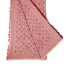 将图像加载到图库查看器中，LOUIS VUITTON Shawl・Monogram BordeauxR98780 Cashmere100%
