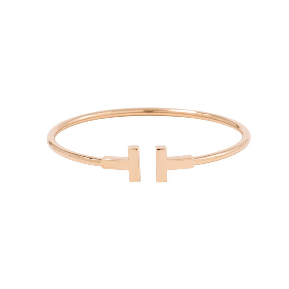 TIFFANY&Co. T-wire Bracelet Size Small60010745 18K Pink Gold