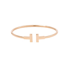 将图像加载到图库查看器中，TIFFANY&amp;Co. T-wire Bracelet Size Small60010745 18K Pink Gold
