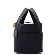 将图像加载到图库查看器中，HERMES Picotin Lock Cargo Blue Marine/Black Towar Goeran Swift Leather Size PM
