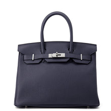 将图像加载到图库查看器中，HERMES Birkin Blue Nuit Togo Leather Size 30
