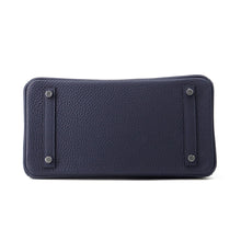 将图像加载到图库查看器中，HERMES Birkin Blue Nuit Togo Leather Size 30
