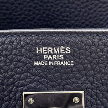 将图像加载到图库查看器中，HERMES Birkin Blue Nuit Togo Leather Size 30
