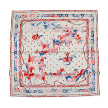 将图像加载到图库查看器中，HERMES Carre Les Mustangs Marble LES MUSTANGUS MARBLE Size 90 Multicolor Silk100%
