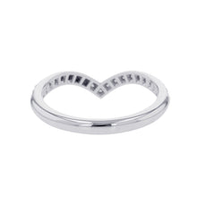 将图像加载到图库查看器中，TIFFANY&amp;Co. Soleste V-Band Ring Size Approximately No. 1060875626 Pt950
