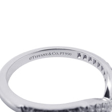 将图像加载到图库查看器中，TIFFANY&amp;Co. Soleste V-Band Ring Size Approximately No. 1060875626 Pt950
