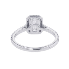 将图像加载到图库查看器中，TIFFANY&amp;Co. Soleste Emerald Cut Diamond Ring Size Approximately 11 Pt950
