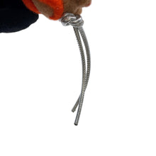 将图像加载到图库查看器中，LOEWE Suna Fujita Hamster Octopus Bag Charm Beige/Orange/Silver Felt Leather
