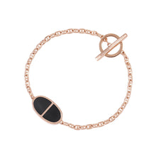 Load image into Gallery viewer, HERMES Chaine d'Ancre Bracelet Verso Size XS K18PG BlackCeramic
