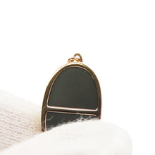 将图像加载到图库查看器中，HERMES Chaine d&#39;Ancre Bracelet Verso Size XS K18PG BlackCeramic
