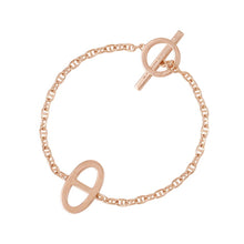 将图像加载到图库查看器中，HERMES Chaine d&#39;Ancre Contour Bracelet Size XS 18K Pink Gold
