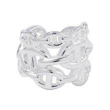 将图像加载到图库查看器中，HERMES Chaine d&#39;Ancre Anchene Ring Size GM/53/#13 SV925
