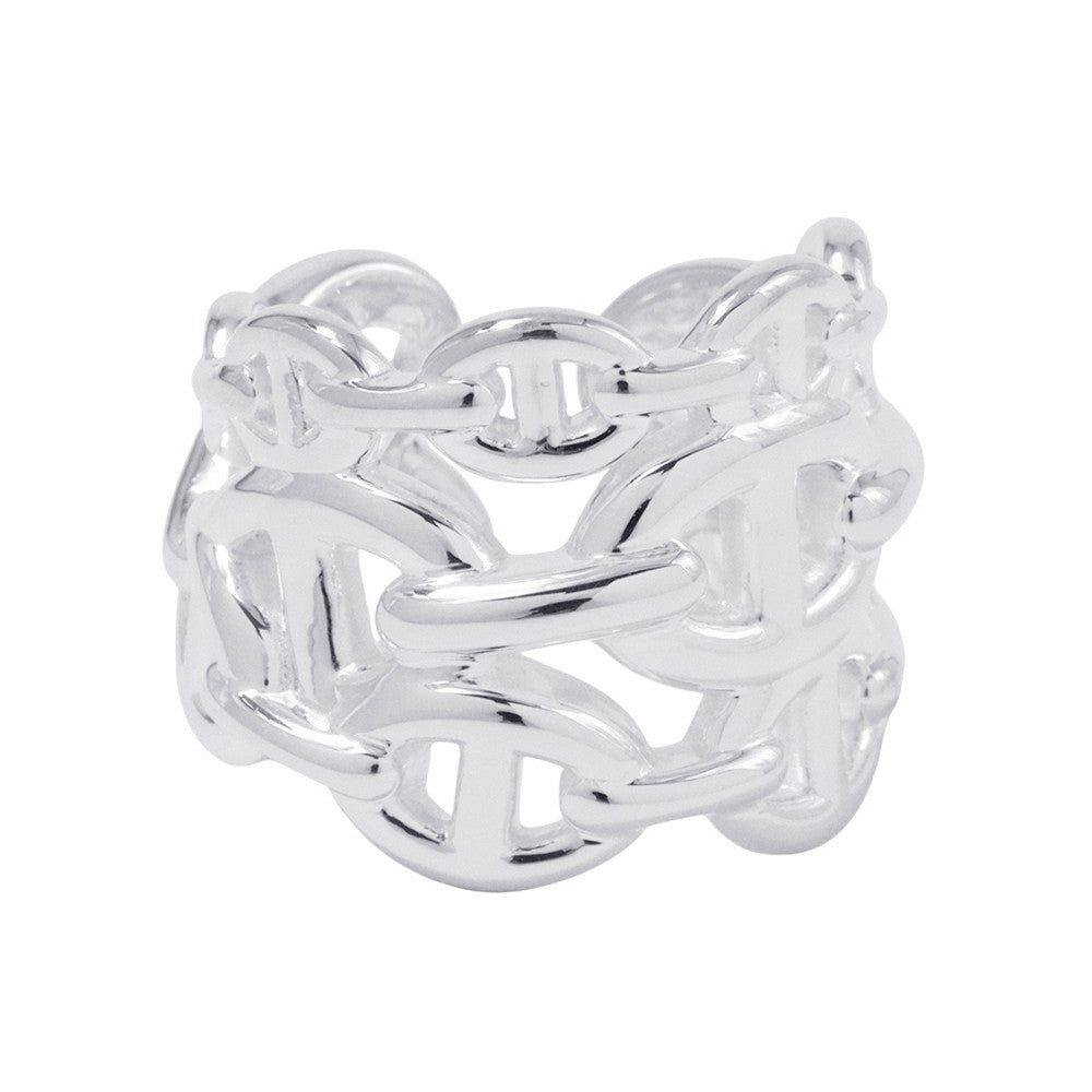 HERMES Chaine d'Ancre Anchene Ring Size GM/53/#13 SV925