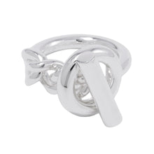 将图像加载到图库查看器中，HERMES Croisette Ring Size GM/56/#16 SV925
