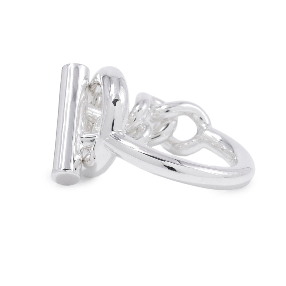 HERMES Croisette Ring Size GM/56/#16 SV925– GALLERY RARE Global