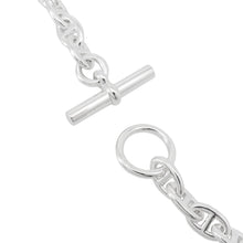 将图像加载到图库查看器中，HERMES Chaine d&#39;Ancre Necklace PM 43 links Size PM SV925
