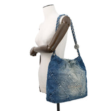 Load image into Gallery viewer, CHANEL CHANEL 22 Shoulder Bag BlueAS3261 Denim Size Small
