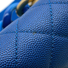 将图像加载到图库查看器中，CHANEL Sunset on the Sea Matelasse Single Flap Blue Caviar Leather
