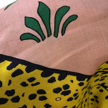 Load image into Gallery viewer, HERMES Giant Square LES LEOPARDS Leopard Size 140 Marine/Rose Buvar/Multicolor Cashmere70% Silk30%
