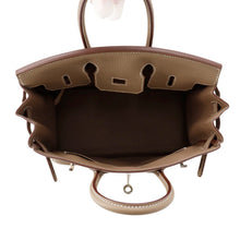 将图像加载到图库查看器中，HERMES Birkin Etoupe Togo Leather Size 25
